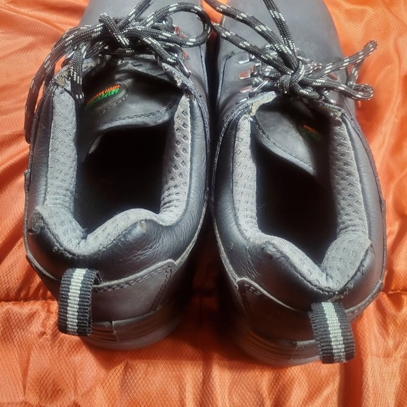 HYTEST Men's SIZE 7 WIDE Leather‎ Lithium Oxford Safety Shoes K17150 STEEL Toe - Picture 5 of 14